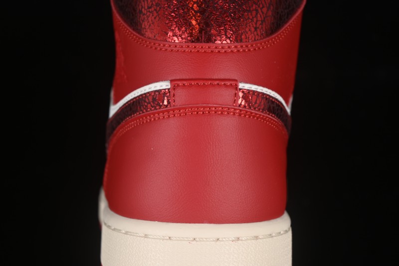 Nike Air Jordan 1 Mid AJ1 China Red Mid-Top Casual Sneakers - HJ9337-106