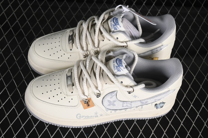 Nike Air Force 1'07 Low x Capybara "Frankenstein" Casual Sneakers - LV0506-220