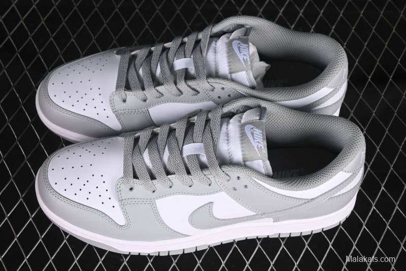 Nike SB Dunk Low White Grey Low-Top Casual Skate Shoes - HF5441-105