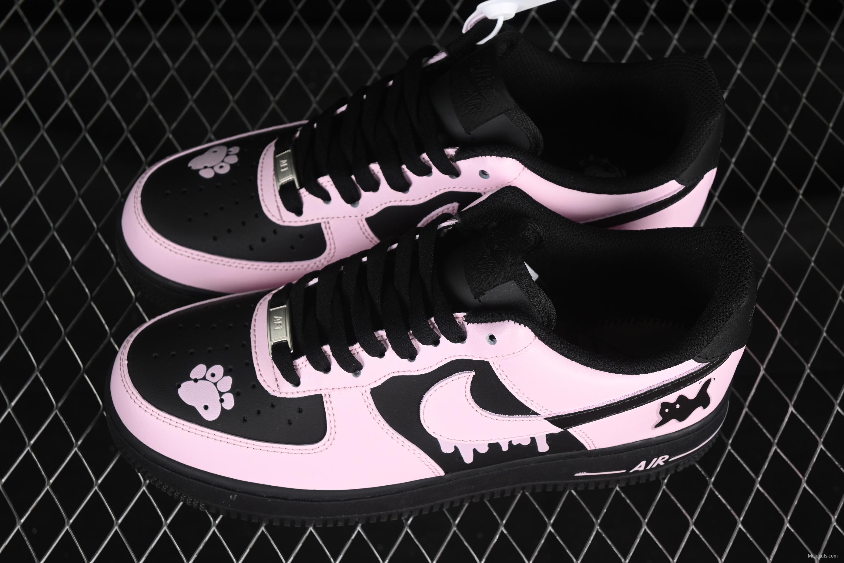 Nike Air Force 1'07 Low Casual Sneakers with Sweet Kitty Anime Theme - ZH0316-080