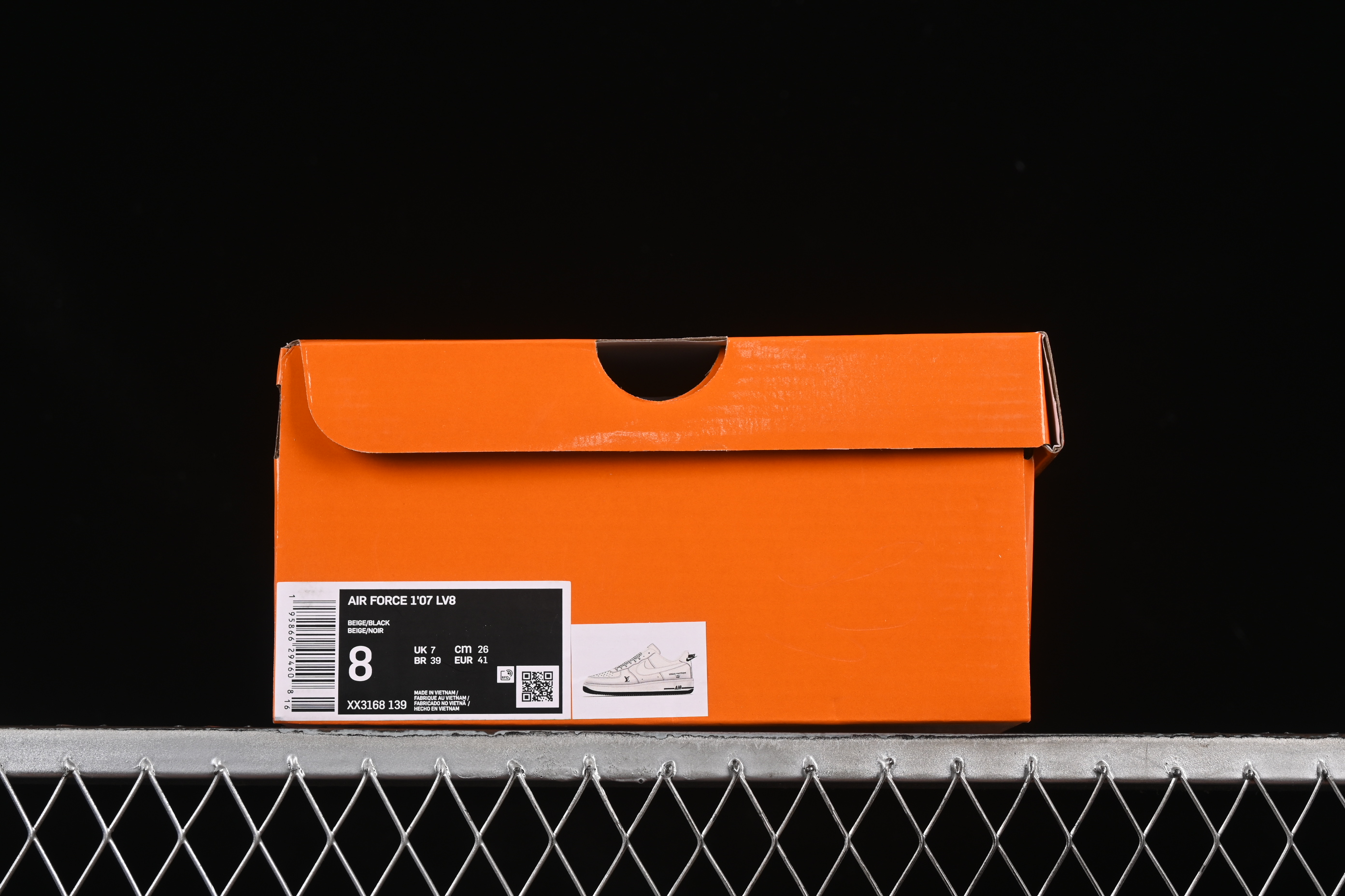 Nike Air Force 1'07 Low LV Collaboration Off-White Black Sole Casual Sneakers - XX3168-139