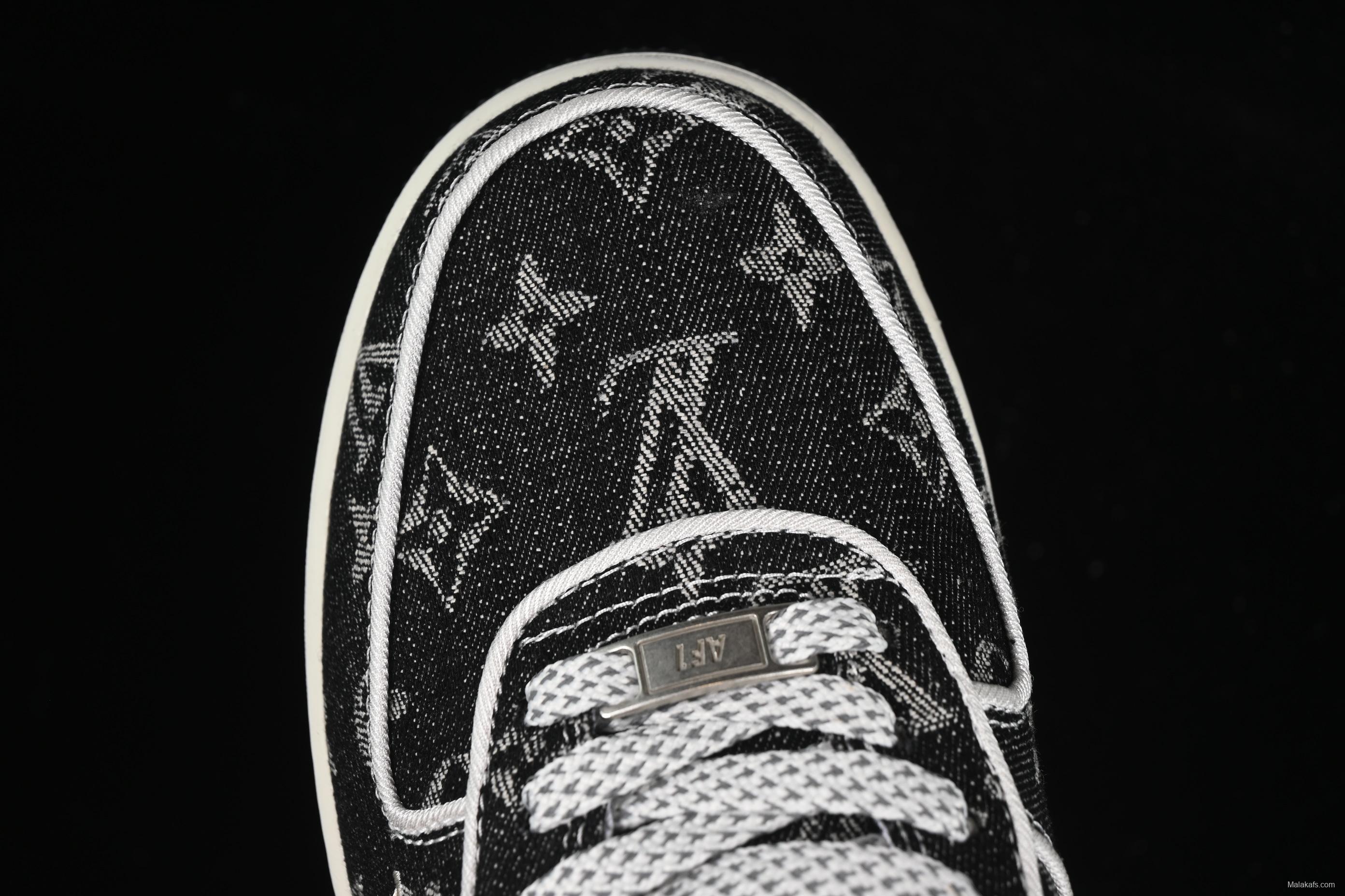 Nike Air Force 1'07 Low LV Collaboration Dark Denim Low-Top Casual Sneakers - SC9207-531