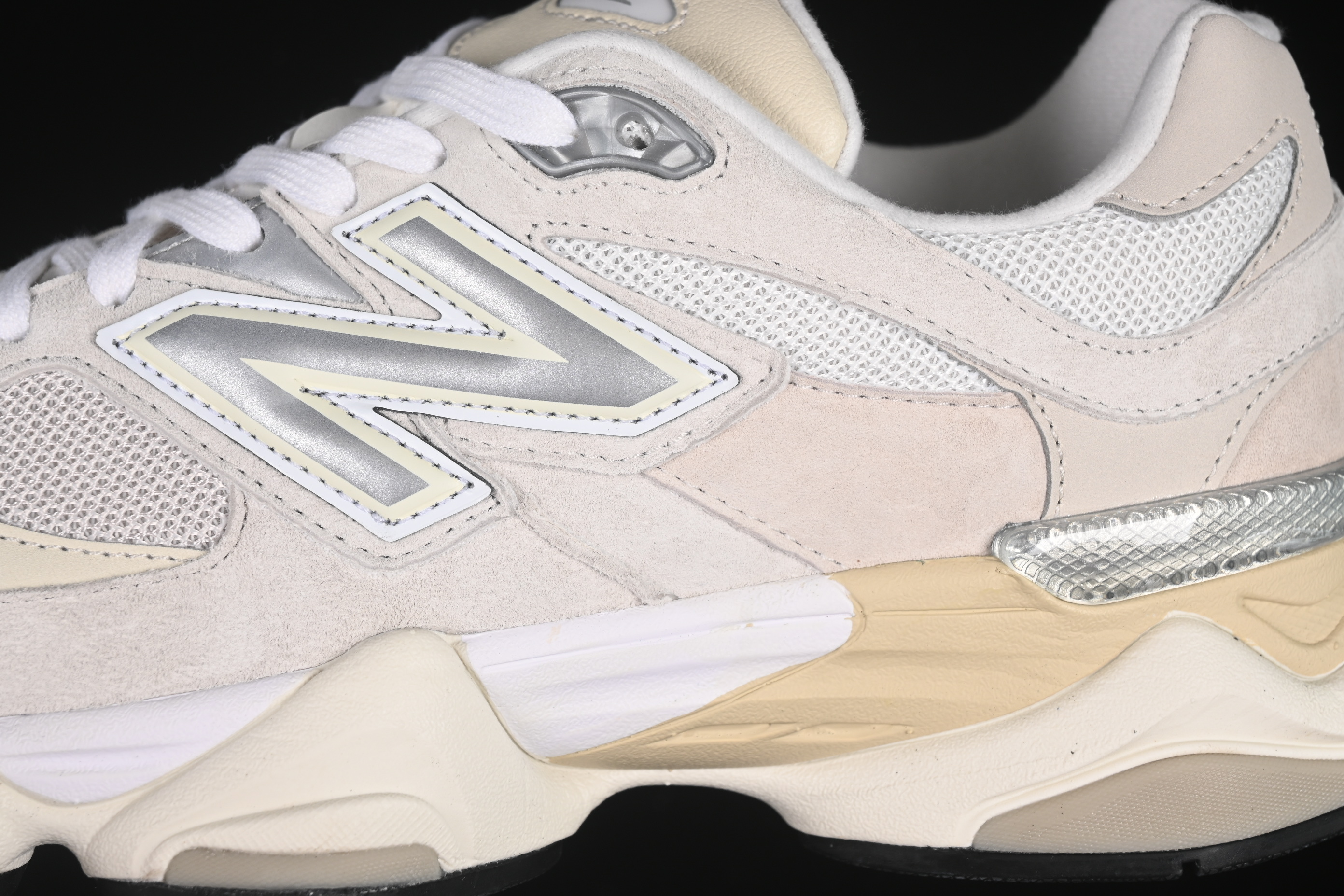 New Balance Joe Freshgoods x New Balance 9060 Retro Running Shoes with ABZORB Cushioning - U9060WHT