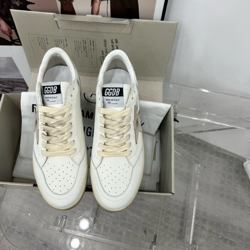 2024 Unisex GGDB White Grey Leather Sneakers MJ00260