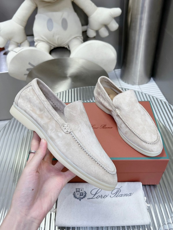 2025 Men LP Beige Suede Loafer LY00260