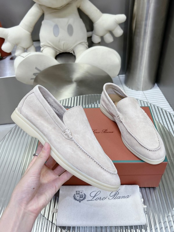 2025 Men LP Beige Suede Loafers