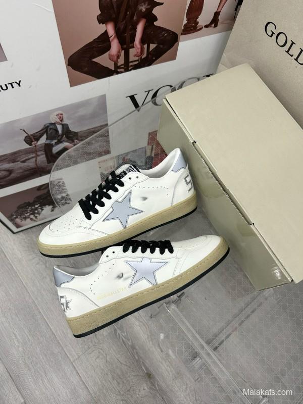 2024 Unisex GGDB White Grey Leather Sneakers MJ00260