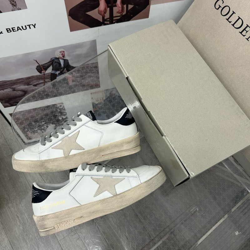 2024 Unisex GGDB White Grey Leather Sneakers MJ00260