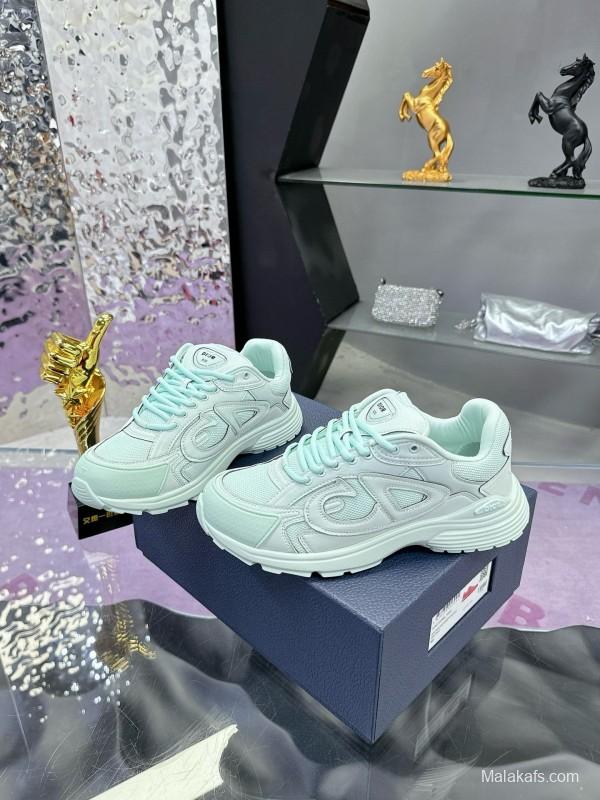 2024 Unisex Dior Stone Island Mint White Mesh B30 Sneakers MJ00330