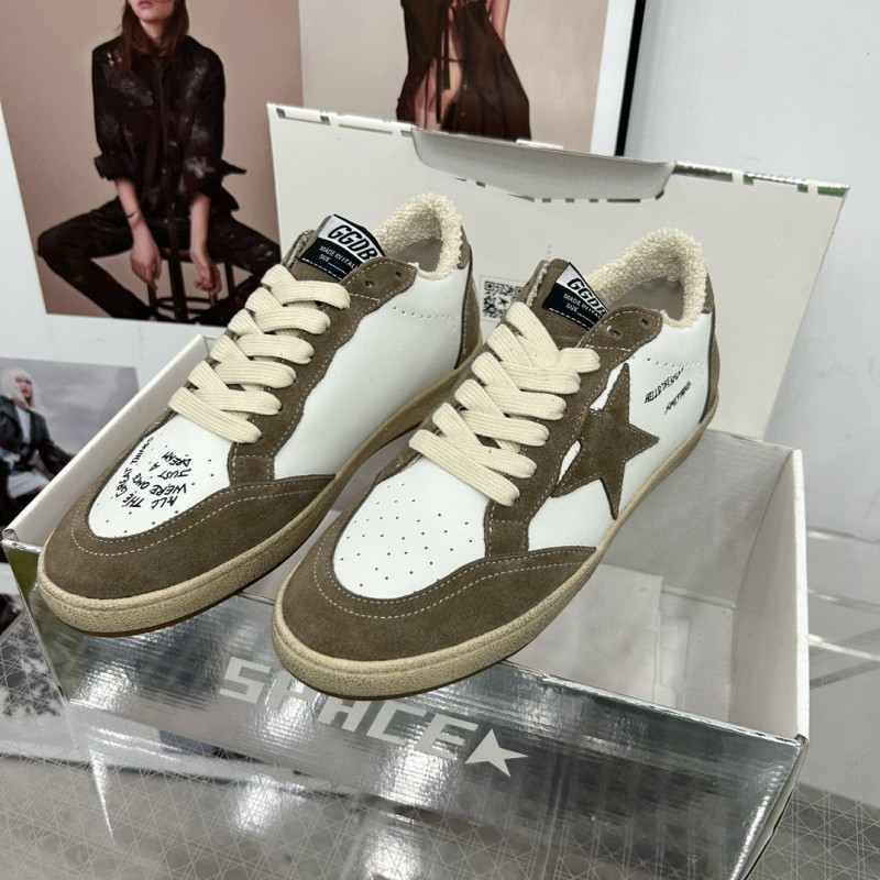 2024 Unisex GGDB White Green Suede Leather Sneakers MJ00260