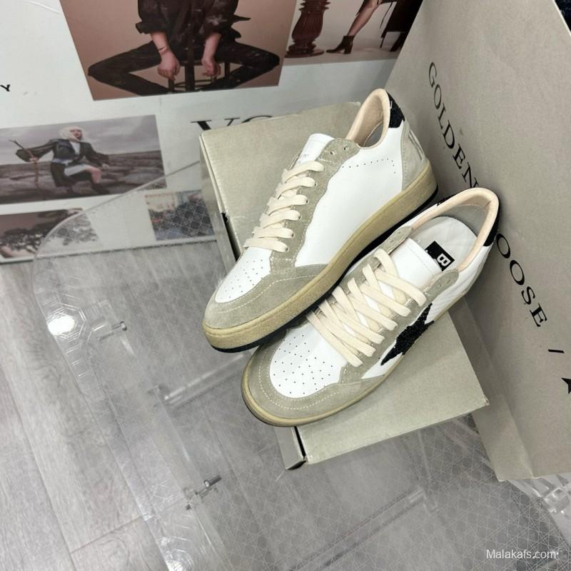 2024 Unisex GGDB White Black Suede Leather Sneakers MJ00260
