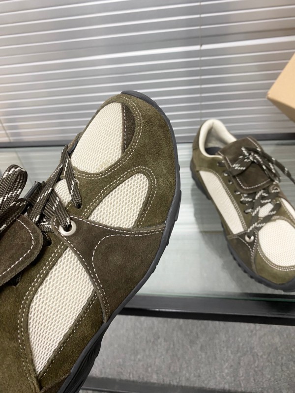 2025 Unisex Puma Brown White Silk Oxford Leather Sneakers KFY00280