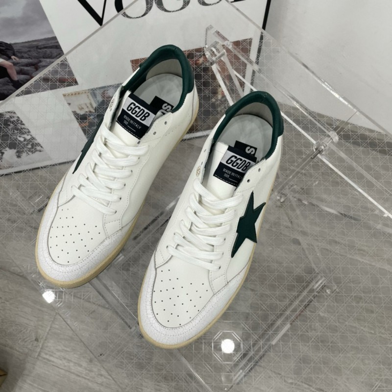 2024 Unisex GGDB White Green Leather Sneakers MJ00260
