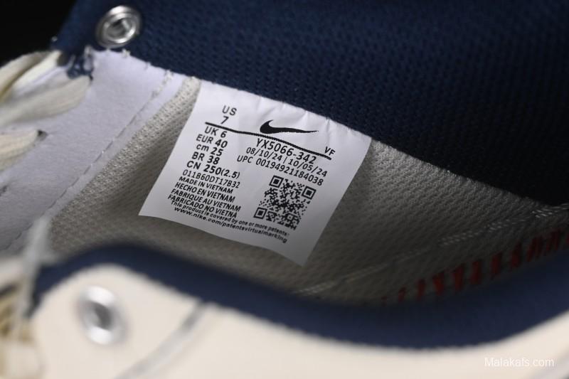 Nike Air Force 1 '07 Low LV Collaboration Dual-Tone Blue Denim Hook Low-Top Casual Sneakers - YX5066-342