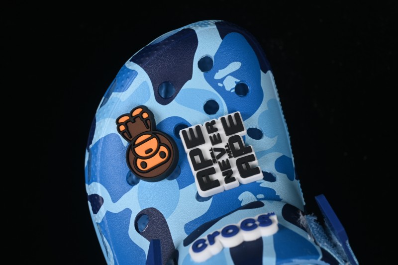 Bape x Crocs Classic Clog Camouflage Print Comfortable Versatile Clogs - B.D4