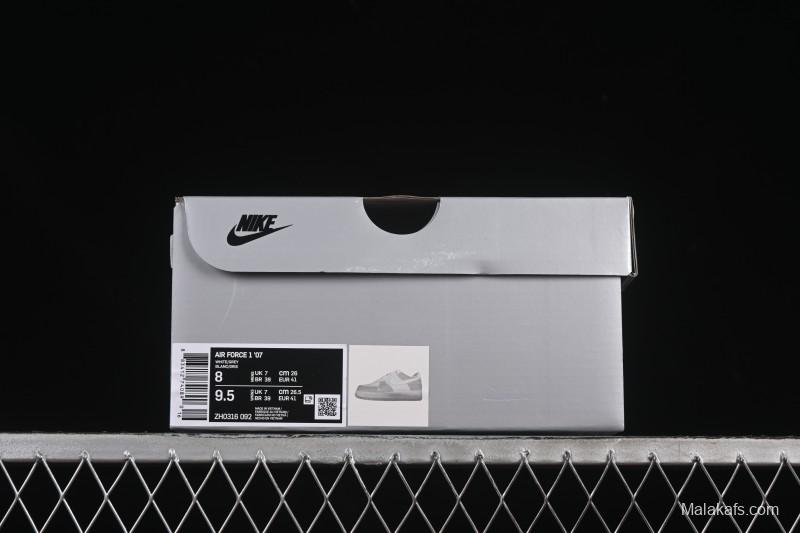 Nike Air Force 1'07 Low Denim Small Swoosh Casual Sneakers - ZH0316-092