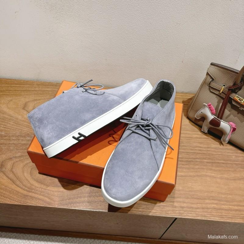 2025 Unisex H Grey Suede Classic Boots AS00380