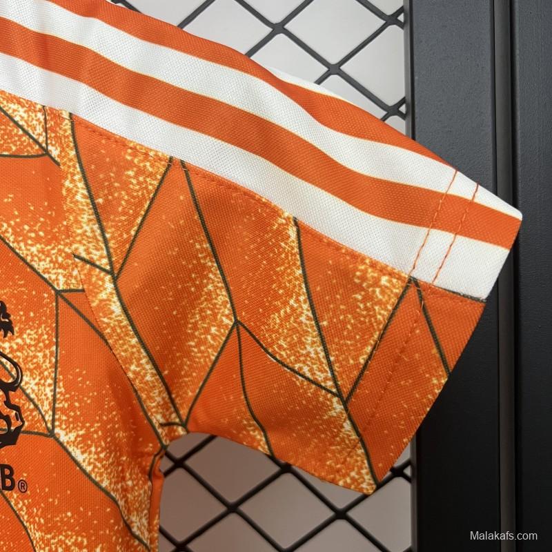 Retro 1988 Kids Netherlands Home Size 16-28 Jersey