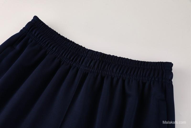 2025 Nike Red/Navy Full Hoodie Zipper Jacket +Long Pants