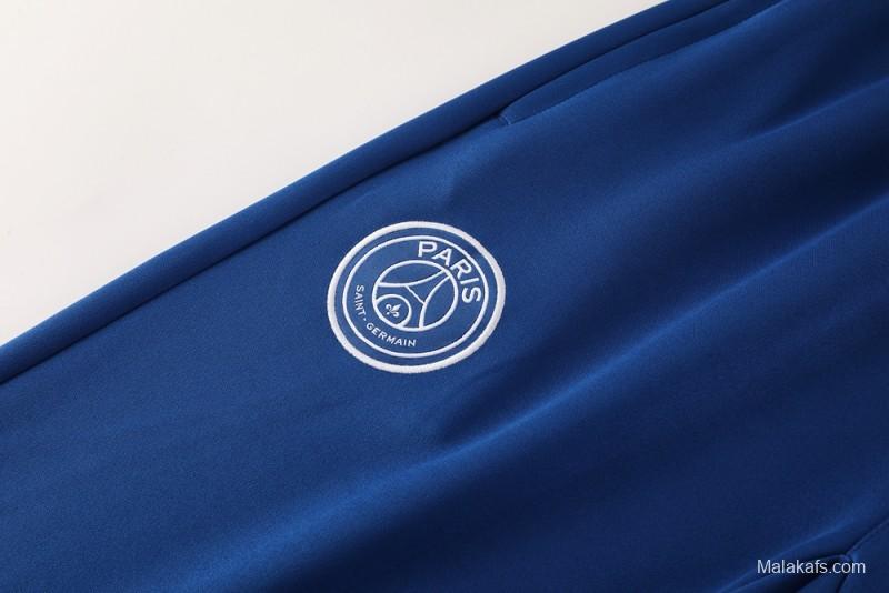 25/26 PSG Blue Full Hoodie Zipper Jacket +Long Pants