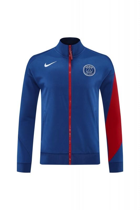 25/26 PSG Blue Full Hoodie Zipper Jacket +Long Pants