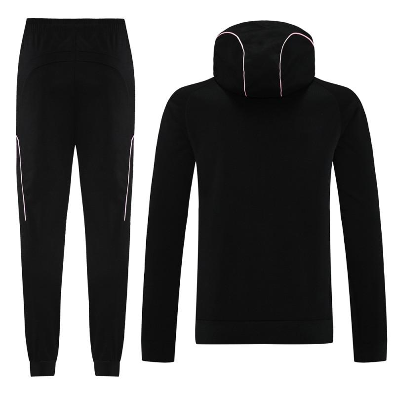 2025 Inter Miami Black Full Hoodie Zipper Jacket +Long Pants
