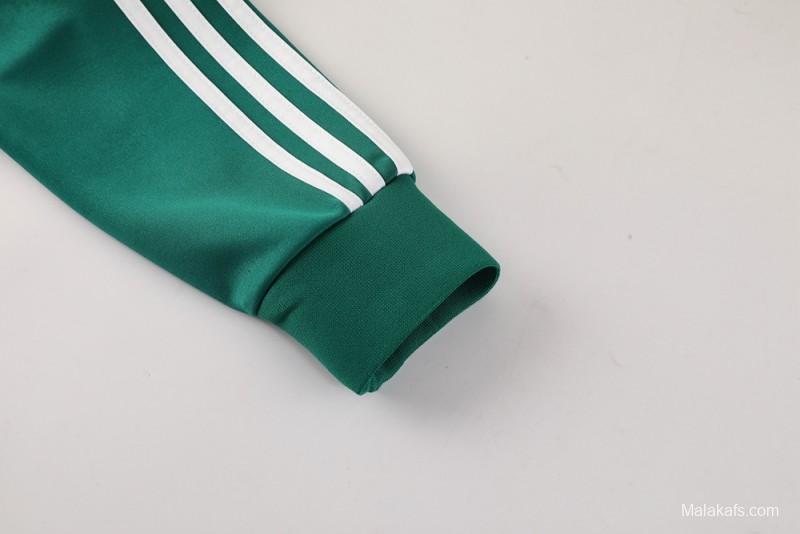 2025 Adidas Green/Black Full Zipper Jacket +Long Pants