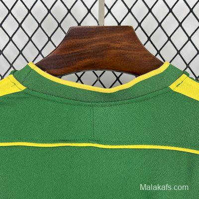 Retro 1998 Brazil Goalkeeper Green Jersey