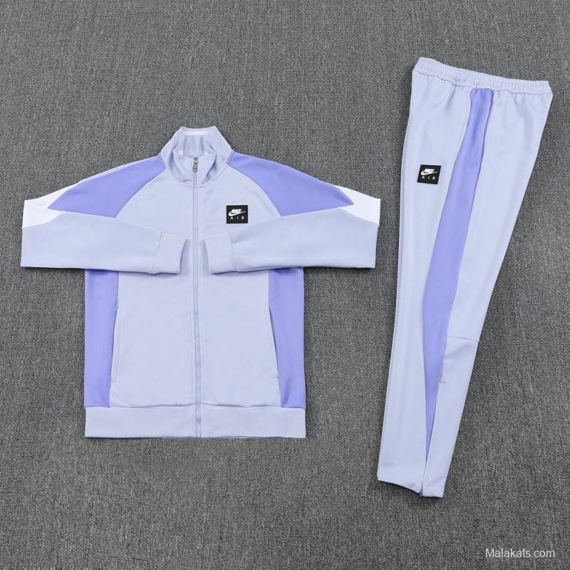 2025 NIKE Purple Full Zipper Jacket + Long Pants