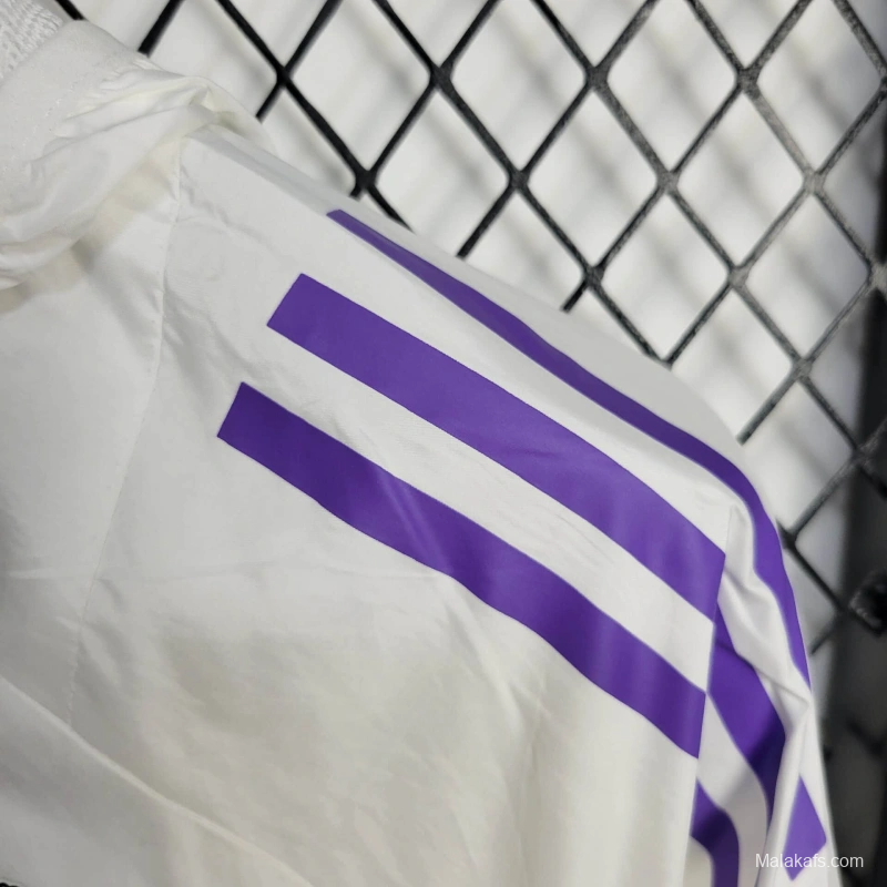 25/26 Real Madrid Jacket White Windbreaker