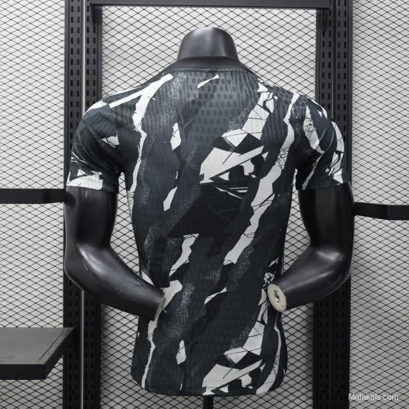 Player Version 25/26 FC 
Al-Ittihad Black with Abstract Camouflage Pattern Jersey