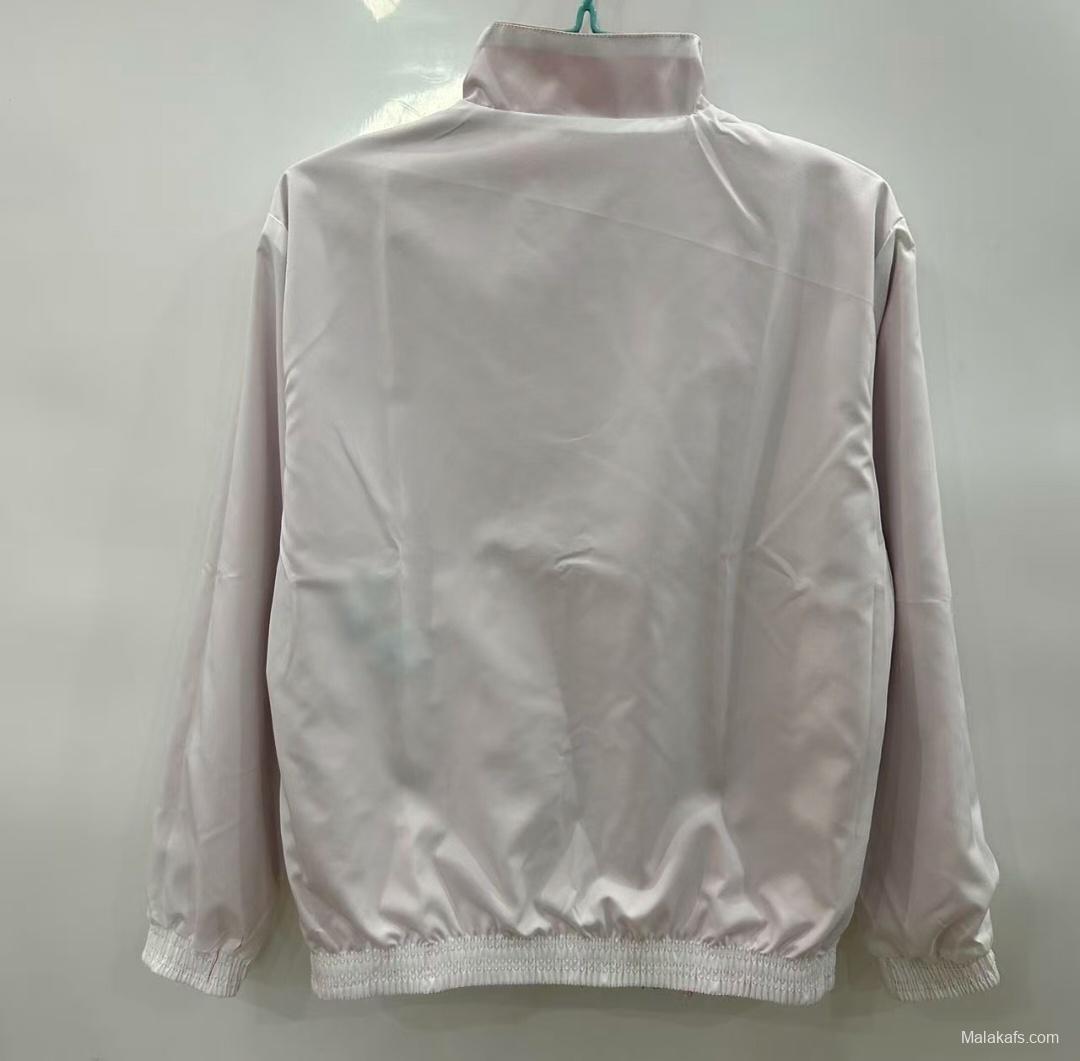 25/26 Real Madrid Red/White Reversible Windbreaker