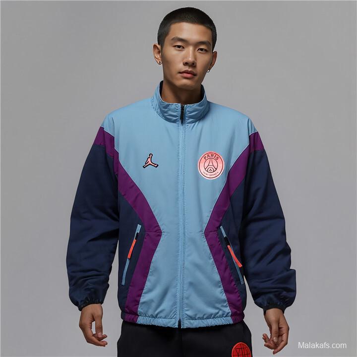 25/26 PSG Retro Color Block Track Jacket Set - Blue/Black/Pink Collection Windbreaker 3 Colors