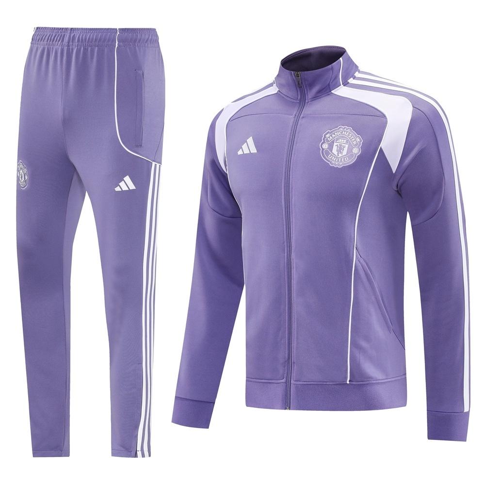2025 Adidas Purple Full Zipper Jacket + Long Pants