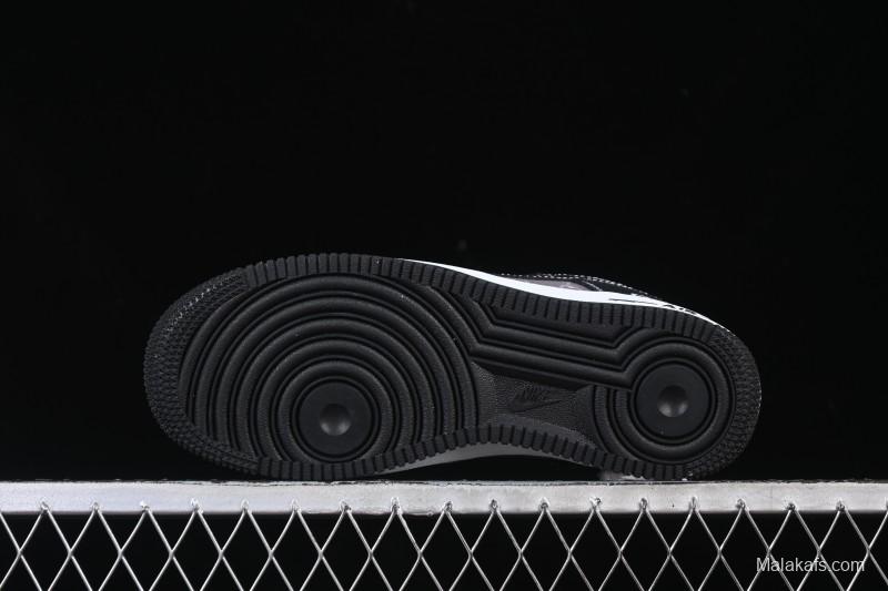 Nike Air Force 1 '07 Low Gucci Collaboration Litchi Grain Print Casual Sneakers - AH8462-002