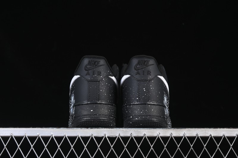 Nike Air Force 1'07 Low Two-Dimensional Theme Black Space Casual Sneakers - ZH0316-101