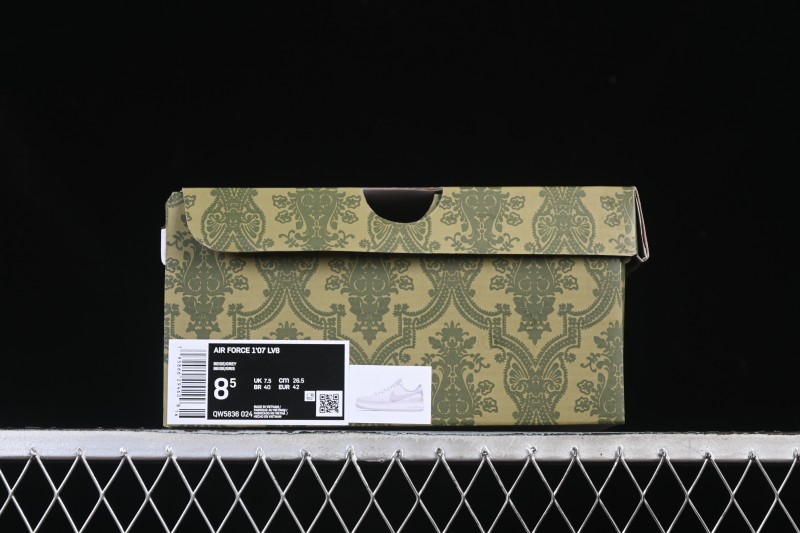 Nike Air Force 1 '07 Low Gucci Collaboration Ghost Face Beige Gray Casual Sneakers - QW5836-024