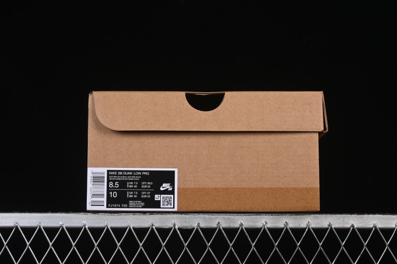 Nike SB Dunk Low Saturn Gold Low-Top Skate Shoes - FJ1674-700