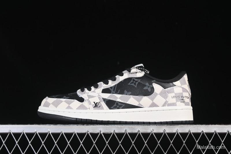 Nike Travis Scott x Fragment Design x Air Jordan 1 Low OG SP AJ1 Low-top Casual Sneakers - SC0601-050