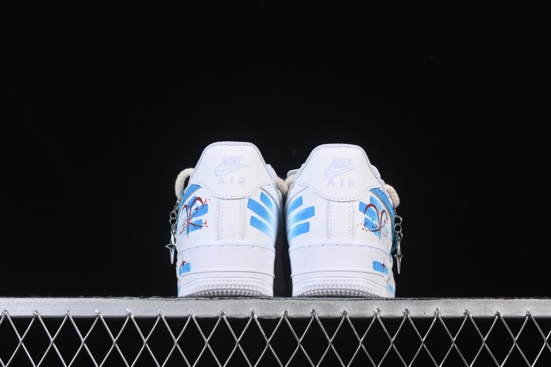 Nike Air Force 1 '07 Low Aries Hand-Painted Doodle Zodiac Series Casual Sneakers - 321-419
