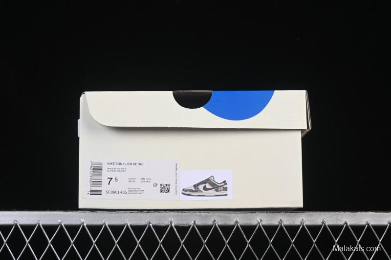 Nike SB Dunk Low BAPE Collaboration White Army Green Anniversary High-End Custom Low-Top Casual Skate Shoes - SC0601-465