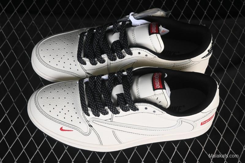 Nike Travis Scott x Fragment Design x Air Jordan 1 Low OG SP AJ1 Low Top Casual Sneakers - HH7518-089