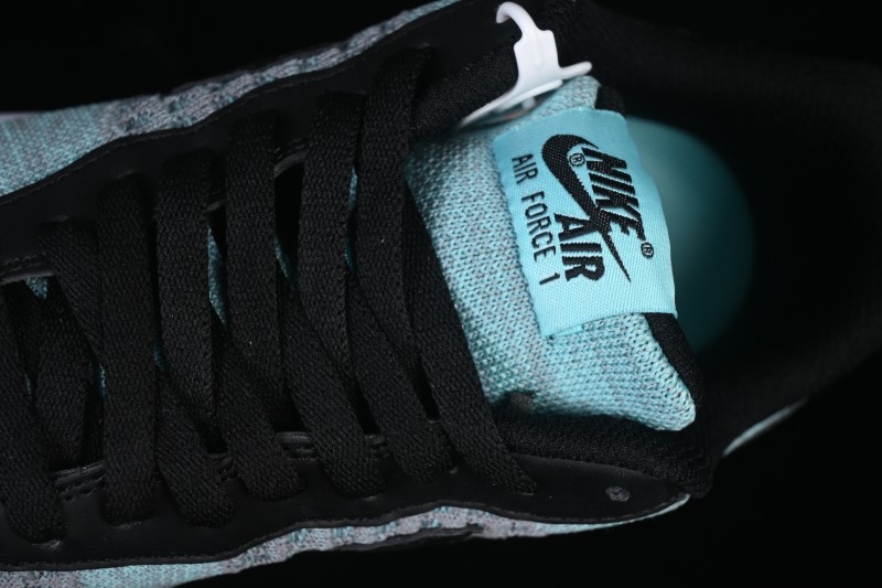 Nike Air Force 1'07 Low Flyknit Black Green Casual Sneakers - CI0051-600