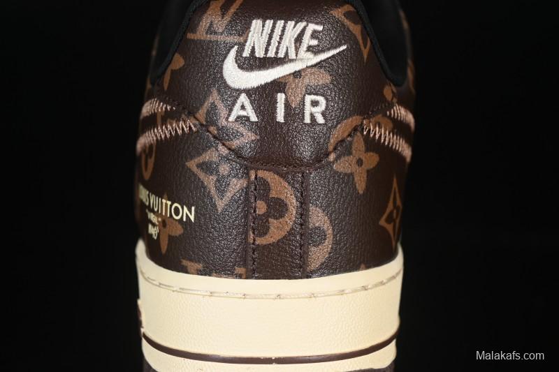 Nike Air Force 1 '07 Low LV Collaboration Coffee Gray Casual Sneakers - SC0601-563