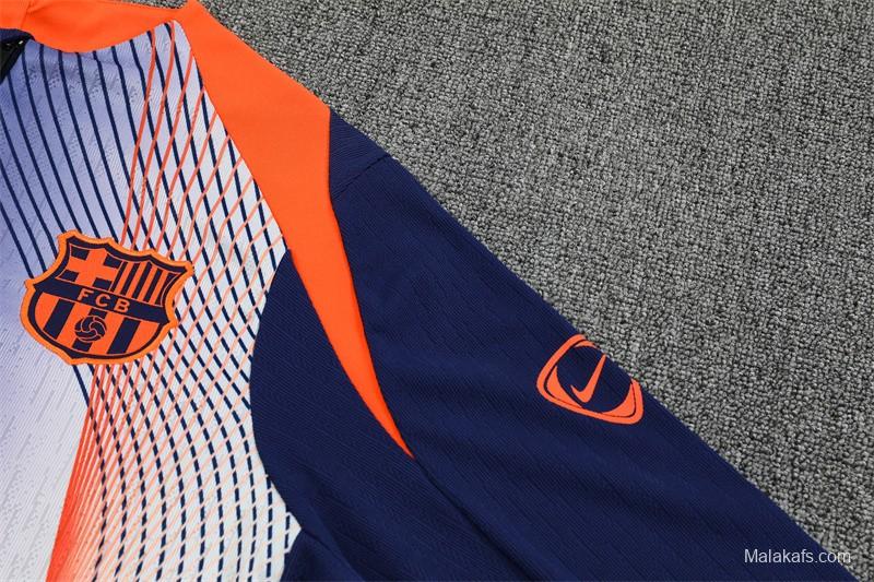 25/26 Barcelona Blue Orange Camouflage T90 Short Sleeve Jersey+Shorts
