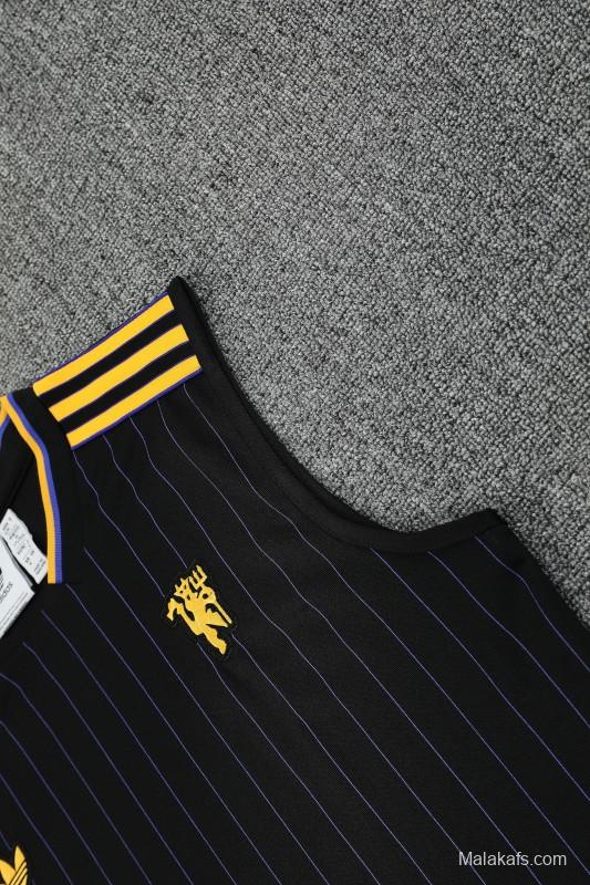 25/26 Manchester United Adidas Original Wine Vest Jersey+Shorts