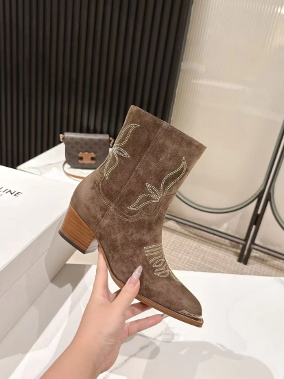 CELINE Fall/Winter 2025 Retro Fashion Ankle Boots - LY00440