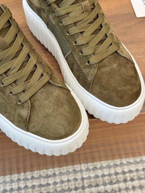 Hogan H-STRIPES Series Couple Thick Sole Biscuit Sneakers Casual Sports Shoes - AS00310