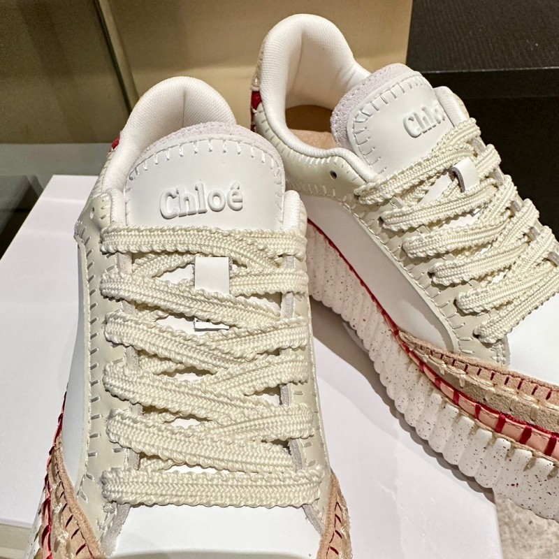 Chloe 2025/SS Hand-Stitched Mark Line Casual Shoes - LY00350