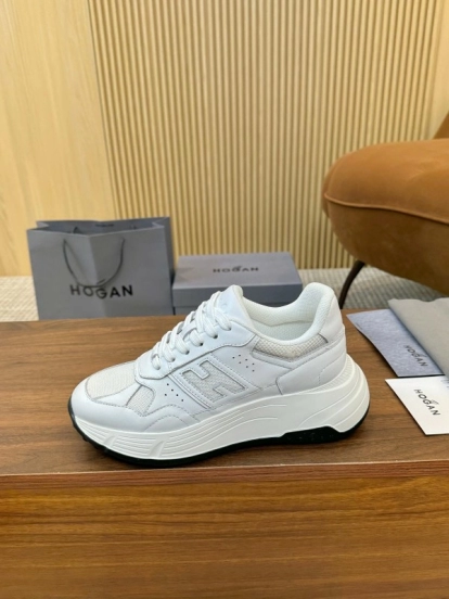 Hogan H-STRIPES Series Couple Thick Sole Dad Shoes Leisure Sneakers - LY00370/LY00380